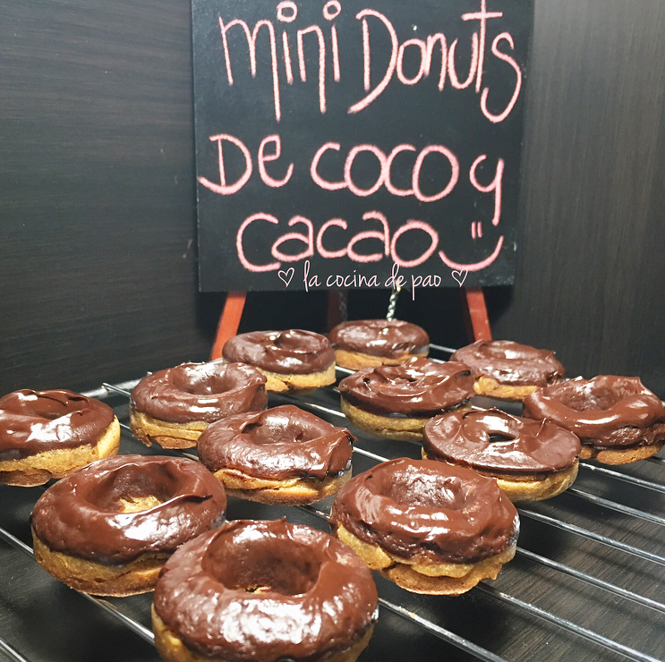 Donuts de coco y cacao